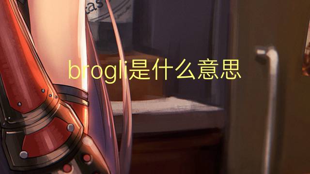 brogli是什么意思 brogli的翻译、读音、例句、中文解释