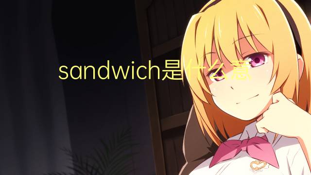 sandwich是什么意思 sandwich的翻译、读音、例句、中文解释