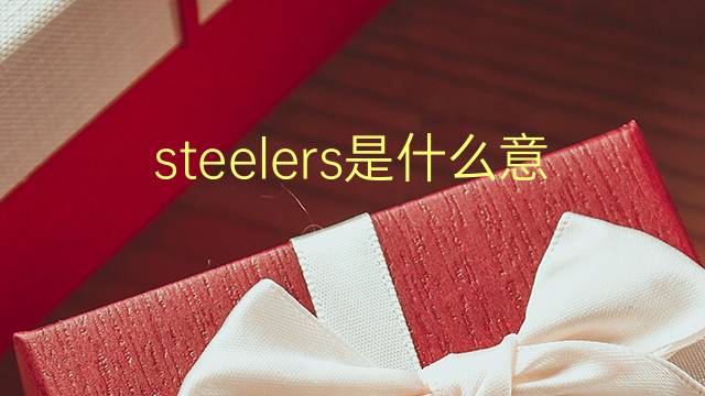 steelers是什么意思 steelers的翻译、读音、例句、中文解释