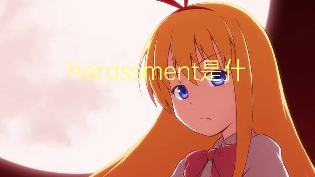 harassment是什么意思 harassment的翻译、读音、例句、中文解释