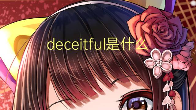 deceitful是什么意思 deceitful的翻译、读音、例句、中文解释