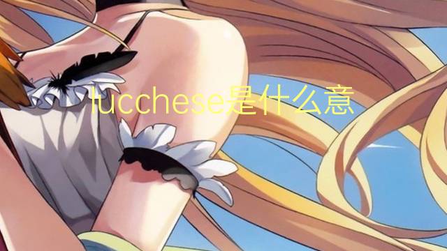 lucchese是什么意思 英文名lucchese的翻译、发音、来源