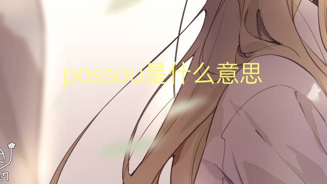 passou是什么意思 passou的翻译、读音、例句、中文解释