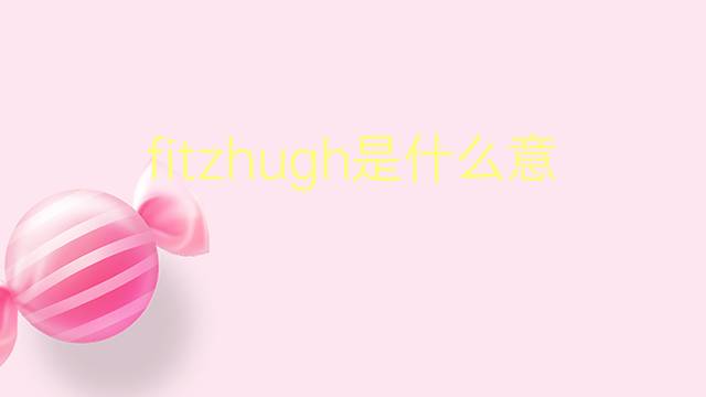 fitzhugh是什么意思 fitzhugh的翻译、读音、例句、中文解释