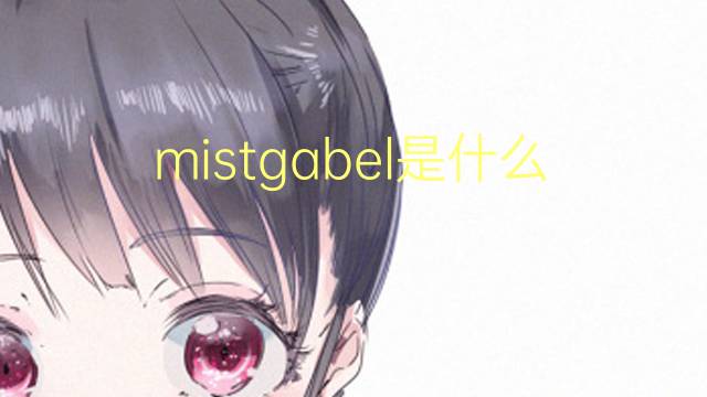 mistgabel是什么意思 mistgabel的翻译、读音、例句、中文解释