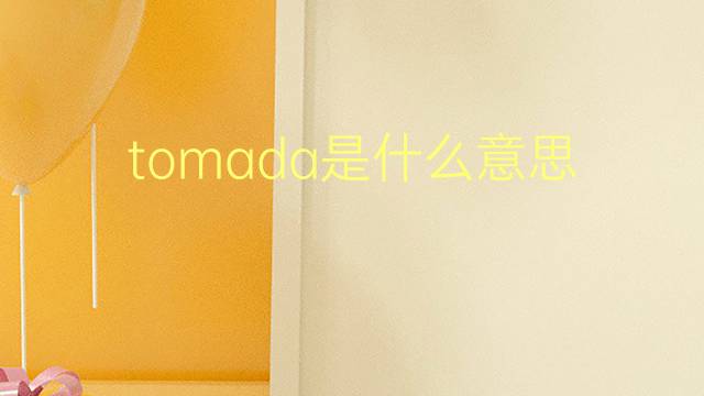 tomada是什么意思 tomada的翻译、读音、例句、中文解释