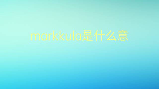 markkula是什么意思 markkula的翻译、读音、例句、中文解释