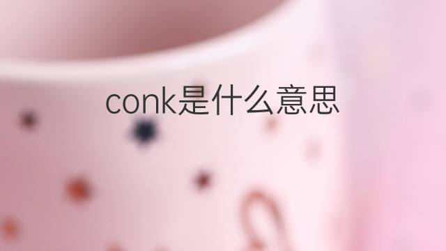 conk是什么意思 conk的翻译、读音、例句、中文解释