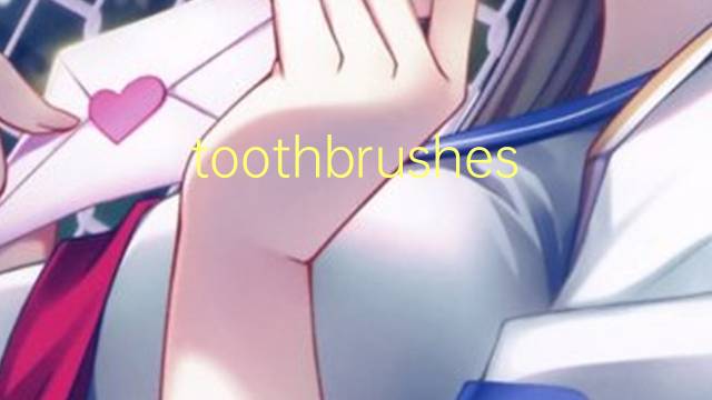 toothbrushes是什么意思 toothbrushes的翻译、读音、例句、中文解释