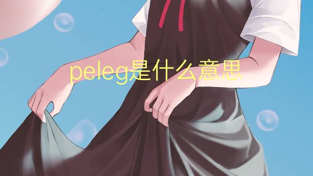 peleg是什么意思 英文名peleg的翻译、发音、来源