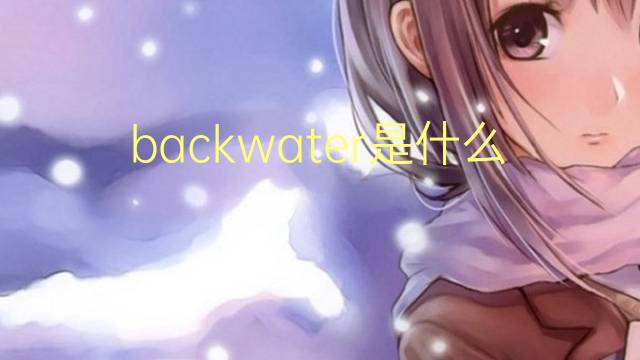 backwater是什么意思 backwater的翻译、读音、例句、中文解释