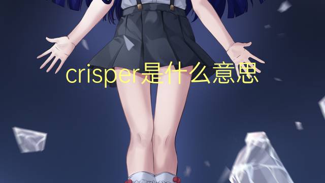 crisper是什么意思 crisper的翻译、读音、例句、中文解释