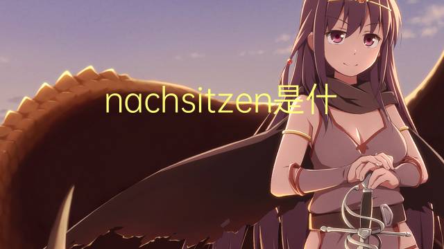 nachsitzen是什么意思 nachsitzen的翻译、读音、例句、中文解释