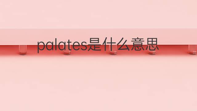 palates是什么意思 palates的翻译、读音、例句、中文解释