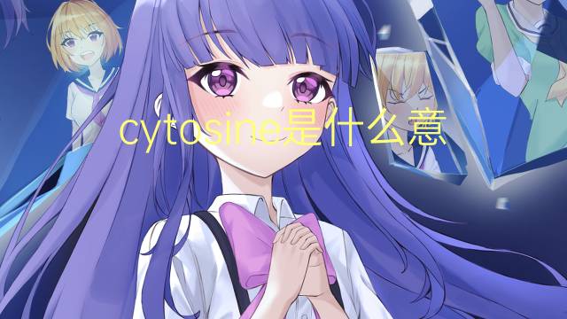 cytosine是什么意思 cytosine的翻译、读音、例句、中文解释