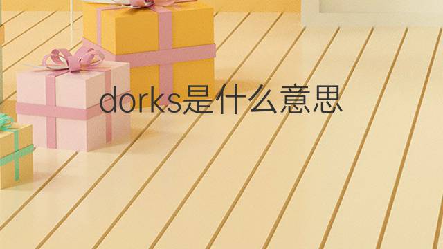 dorks是什么意思 dorks的翻译、读音、例句、中文解释