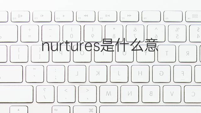 nurtures是什么意思 nurtures的翻译、读音、例句、中文解释