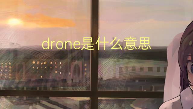 drone是什么意思 drone的翻译、读音、例句、中文解释