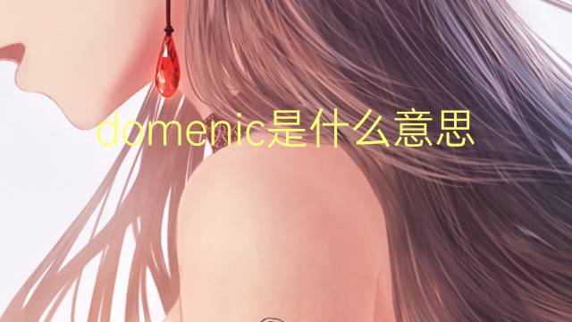 domenic是什么意思 英文名domenic的翻译、发音、来源