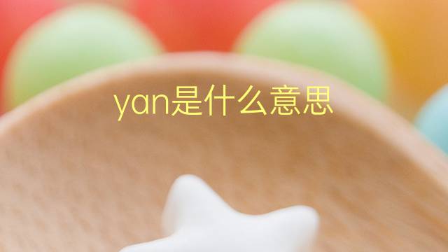 yan是什么意思 yan的翻译、读音、例句、中文解释