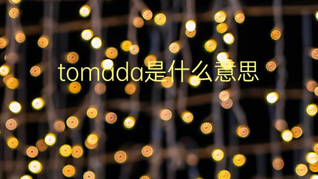 tomada是什么意思 tomada的翻译、读音、例句、中文解释