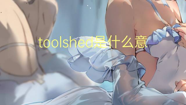 toolshed是什么意思 toolshed的翻译、读音、例句、中文解释