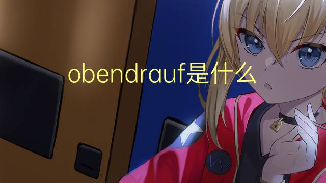 obendrauf是什么意思 obendrauf的翻译、读音、例句、中文解释