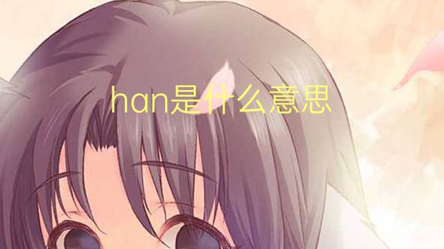 han是什么意思 han的翻译、读音、例句、中文解释