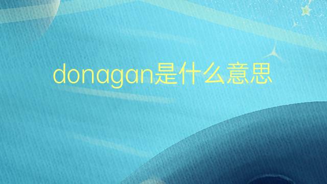 donagan是什么意思 英文名donagan的翻译、发音、来源