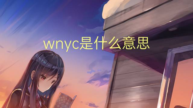 wnyc是什么意思 wnyc的翻译、读音、例句、中文解释