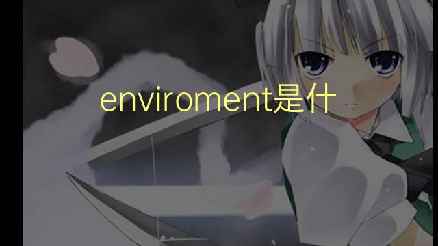 enviroment是什么意思 enviroment的翻译、读音、例句、中文解释