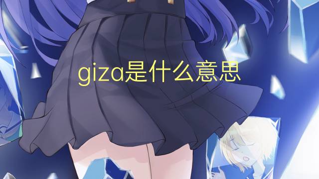 giza是什么意思 giza的翻译、读音、例句、中文解释