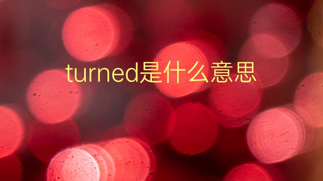 turned是什么意思 turned的翻译、读音、例句、中文解释