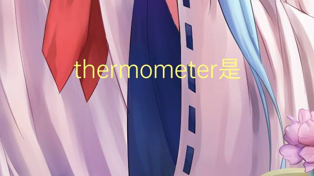 thermometer是什么意思 thermometer的翻译、读音、例句、中文解释