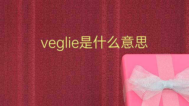 veglie是什么意思 veglie的翻译、读音、例句、中文解释