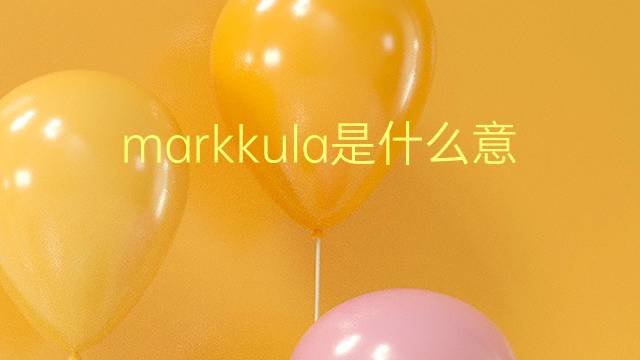 markkula是什么意思 markkula的翻译、读音、例句、中文解释