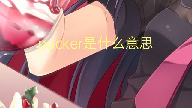 pucker是什么意思 pucker的翻译、读音、例句、中文解释