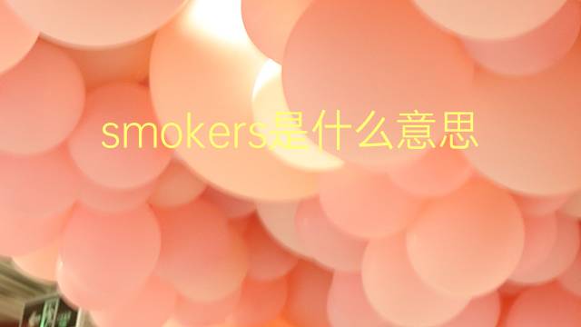 smokers是什么意思 smokers的翻译、读音、例句、中文解释