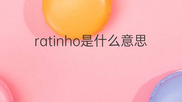 ratinho是什么意思 ratinho的翻译、读音、例句、中文解释