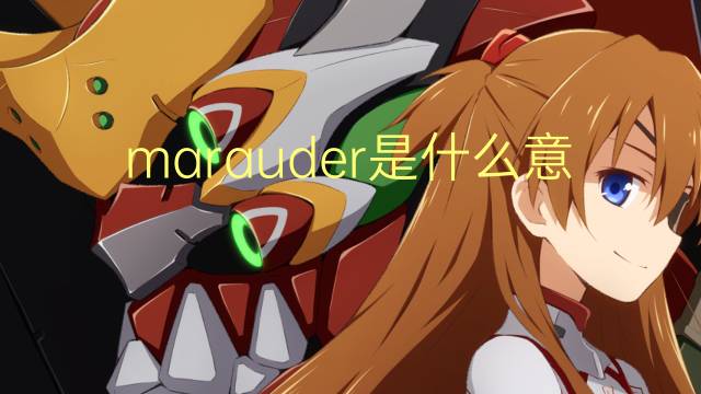 marauder是什么意思 marauder的翻译、读音、例句、中文解释