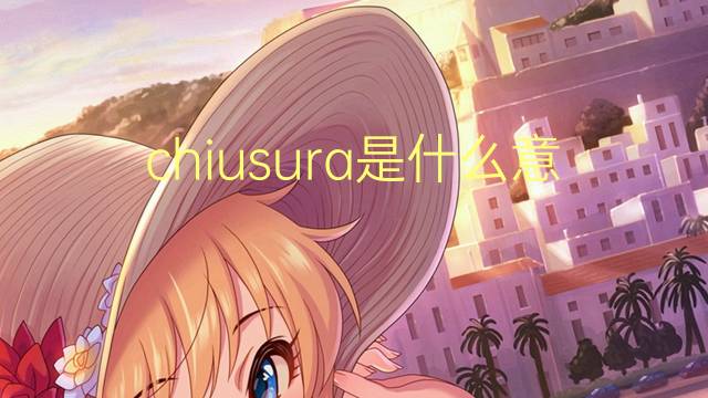 chiusura是什么意思 chiusura的翻译、读音、例句、中文解释