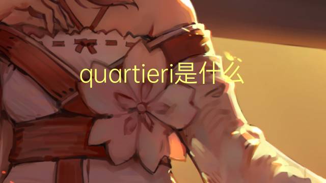 quartieri是什么意思 quartieri的翻译、读音、例句、中文解释