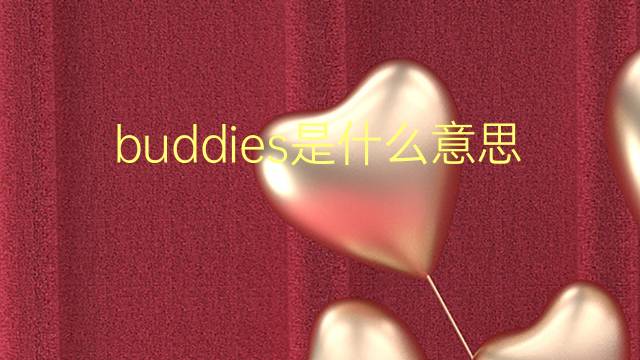 buddies是什么意思 buddies的翻译、读音、例句、中文解释