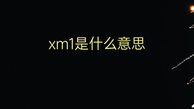 xm1是什么意思 xm1的翻译、读音、例句、中文解释