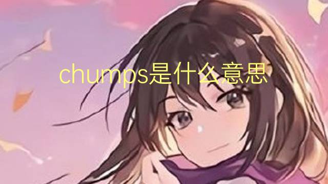 chumps是什么意思 chumps的翻译、读音、例句、中文解释