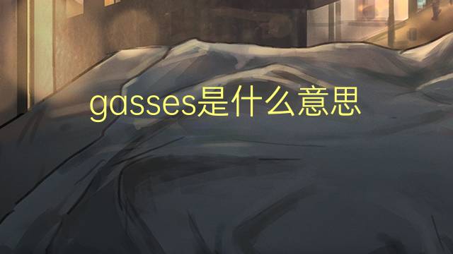 gasses是什么意思 gasses的翻译、读音、例句、中文解释