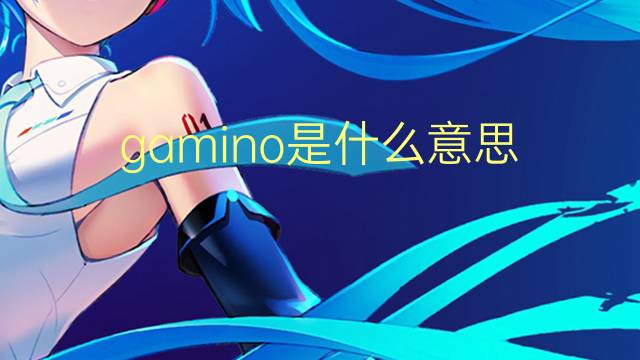 gamino是什么意思 英文名gamino的翻译、发音、来源