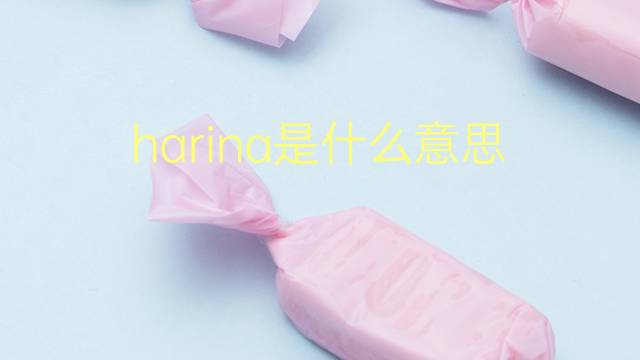 harina是什么意思 harina的翻译、读音、例句、中文解释