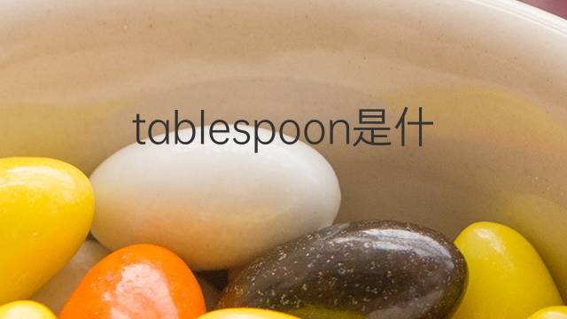 tablespoon是什么意思 tablespoon的翻译、读音、例句、中文解释