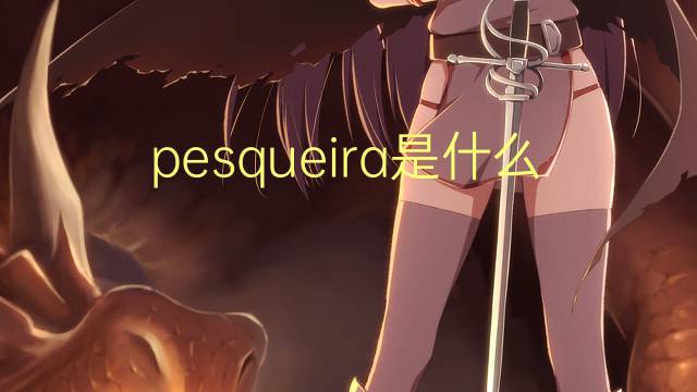 pesqueira是什么意思 pesqueira的翻译、读音、例句、中文解释